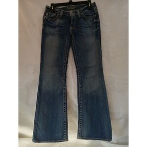 BIG STAR SWEET LOW BOOT Jeans Women Size 27S Dark Wash Flared Denim